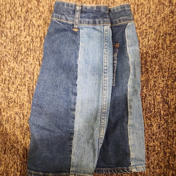 Madewell Denim Mini Skirt with Gold Accents - Picture 4 of 5